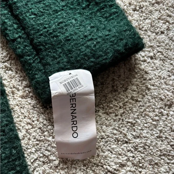 NWT Bernardo Women’s Notch Lapel Single Breasted Forest Green Coat Size Small - Picture 6 of 10